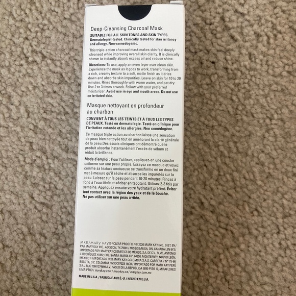 Mary Kay Clear Proof Deep Cleansing Charcoal Mask 4 oz NEW In Box - Picture 2 of 2